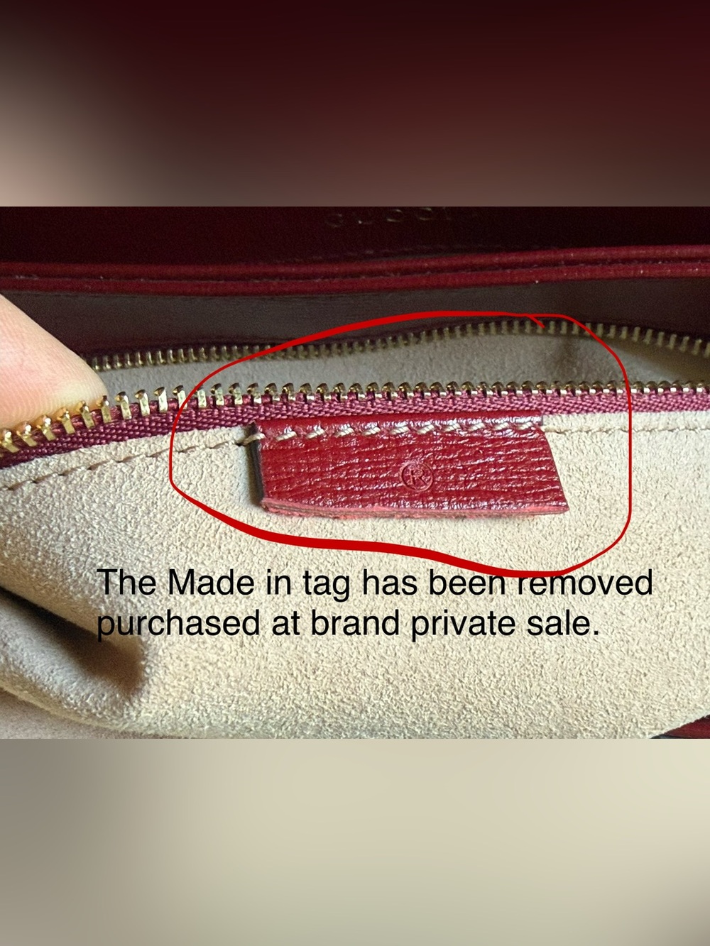 Authentic Gucci Horsebit 1955 Shoulder Bag GG Supreme Red Leather - Picture 10 of 16